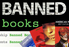 Screenshots from the Banned Books website